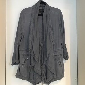 Lucky Brand Gray Fall Utility Jacket Size Small